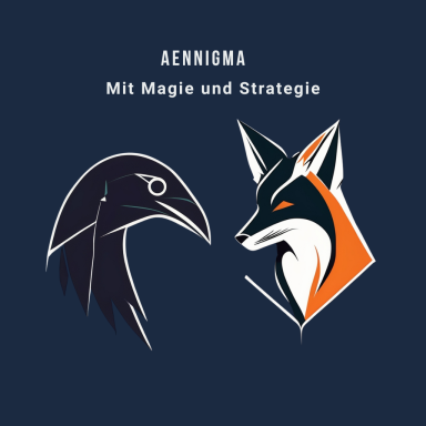 Logo Aennigma - Fuchs und Rabe kreieren Ideen